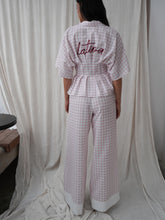 Set Gaviota Cuadros Rosado